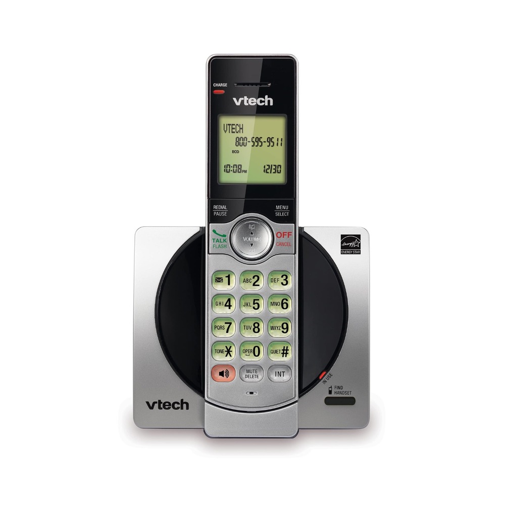 VTech CS6919 Cordless Phone Caller ID Call Waiting Backlit‎ Display Silver/Black